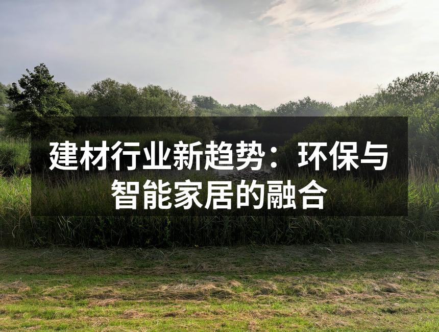 建材行业新趋势：环保与智能家居的融合